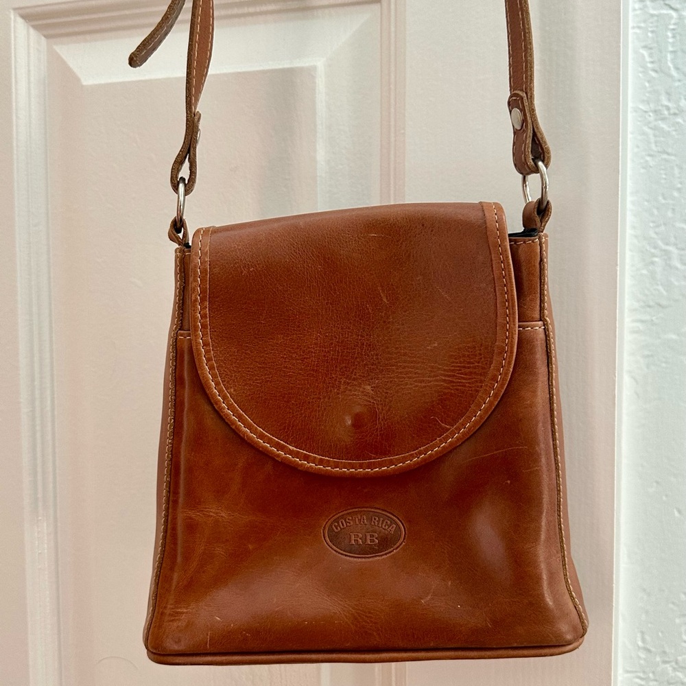Brown Leather Crossbody Bag